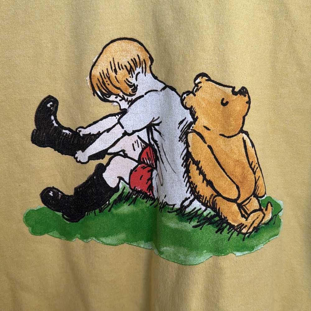 Disney Winnie the Pooh Yellow Medium Sweatshirt - Picture 2 of 4